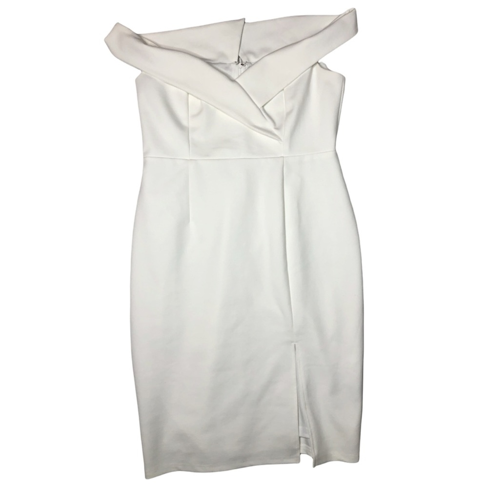 Lulus Womens White Off The Shoulder Shift Dress Size Extra Large